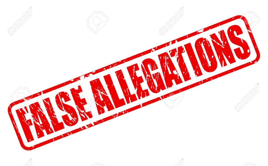 False Allegations