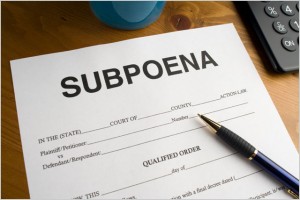 how to file a subpoena in the family court