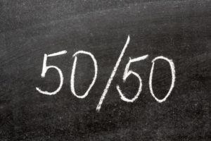 50-50