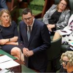 Victorian Premier Daniel Andrews addresses parliament. Picture: AAP/Tracey Nearmy